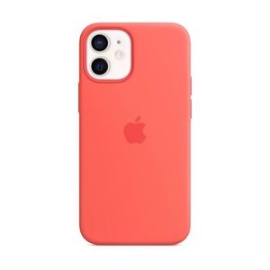 iPhone 12 mini Silicone Case in Pink Citrus
